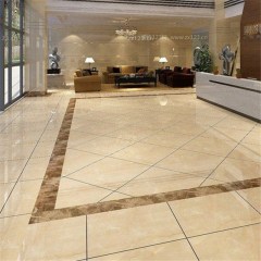 Marble lobby tiles (white marble tiles, beige marble tiles)